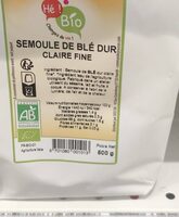 Semoule de blé dur claire fine