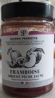 Confiture Framboise Abricot Pêche jaune