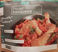 Poulet basquaise et son riz