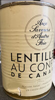 Lentilles au confit de canard