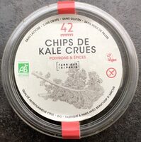 Chips de kale crues  poivrons et epices