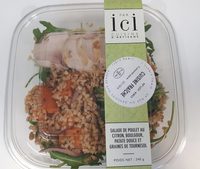 Salade de poulet, boulgour, patate douce