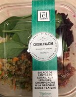 Salade de lentilles corail aux legumes