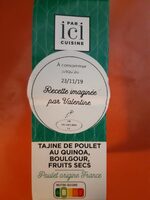 Tajine de poulet au quinoa, boulgour, fruits secs