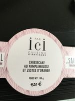 Cheesecake au pamplemousse et zestes d’oranges