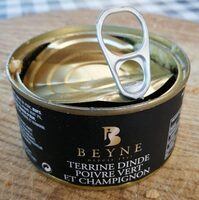 Terrine de dinde au poivre vert et champignon