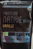 Protéine native bio vanille