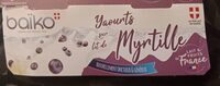 Yaourt sur lit de myrtilles