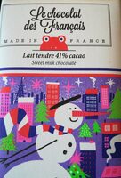 Chocolat au lait tendre 41% cacao