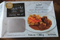 Chevreuil sauce grand veneur carottes et marron