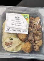 Falafels purée de pommes de terre et céleri cèpes et marrons
