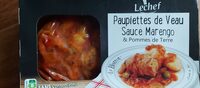 Paupiettes de veau sauce marengo et pommes de terre