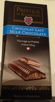 Chocolat au lait fourrage au praliné