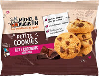 Petits cookies chocolat au lait et noir