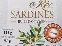 Sardines huile d'olives bio