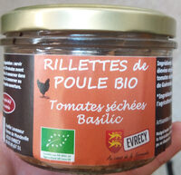 Rillettes de poule bio Tomate séchées Basilic