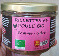 Rillettes de poule bio Pomme-cidre