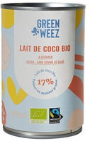 Lait de coco 400 mL + équitable