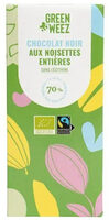 Chocolat noir 70% avec noisettes entières