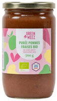 Purée pommes - fraises bio