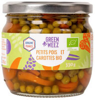 Petits pois et carottes bio