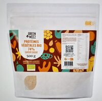 Protéines bio 74% saveur cacao 500g
