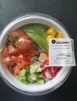 Poke bowl saumon mangue