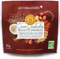 Boulettes d'énergie Cacao Cacahuètes BIO