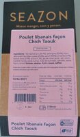 Poulet libanais façon Chich Taouk