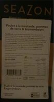 Poulet à la moutarde, pommes de terre et topinambours