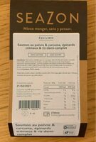 Saumon au poivre & curcuma, épinards crémeux & riz
