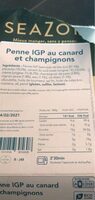 Penne IGP au canard et champignons