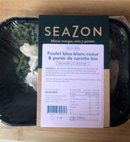 Poulet bleu-blanc-coeur et purée de carotte bio