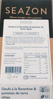 Oeufs à la Florentine et pdt roties