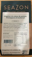 Linguine à la crème de poireau, champignons & butternut