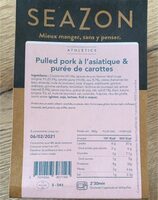 Pulled pork a l asiatique et puree de carottes