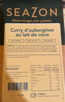 Curry d’Aubergines au lait de Coco