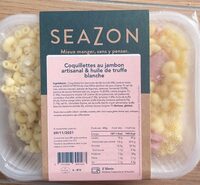 Coquillettes au jambon artisanal & huile de truffe blanche