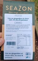 Lieu au gingembre et citron vert, riz coco & poireaux