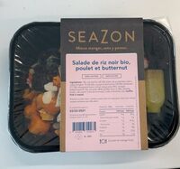 Salade de riz noir bio, poulet et butternut
