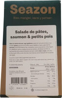 Salade de pâtes, saumon & petits pois