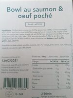 Bowl au saumon & oeuf poché