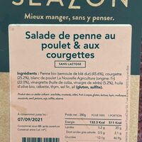 Salade Penne courgettes