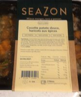 Cocotte patate douce haricot