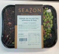 Salade de riz noir bio, edamame & feta