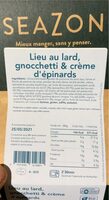 Lieu au lard, gnocchetti & crème d’epinards