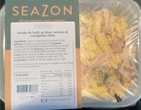 Salade de fusilli au thon, tomates & courgettes roties