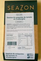 Saumon et compotée de tomate et d’aubergine