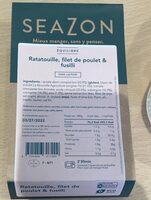 Ratatouille, filet de poulet et fusilli
