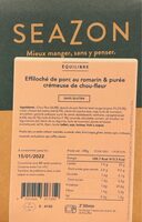 Effiloché de porc au romarain & purée cremeuse de chou-fleur